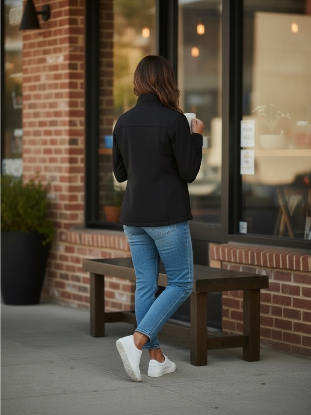 Kirkland Signature Black Zip-Front Bomber Jacket - Picture 3 of 3